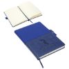 Promotional and Custom Quarry Textured Journal with Interlocking Pen Closure - Blue