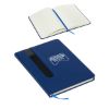 Promotional and Custom Soft-Cover Journal with Elastic Pen Holder - Navy Blue