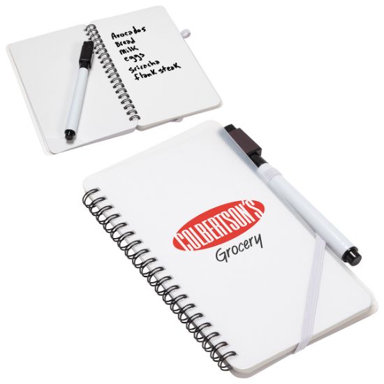 Promotional and Custom Write + Wipe Erasable Jotter Notebook