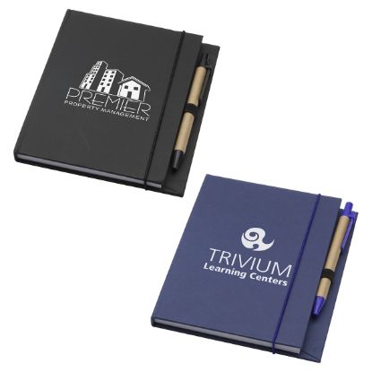Promotional and Custom Ledger Recycled Desk Journal with Pen