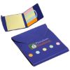 Promotional and Custom Square Deal Sticky Note Wallet - Blue