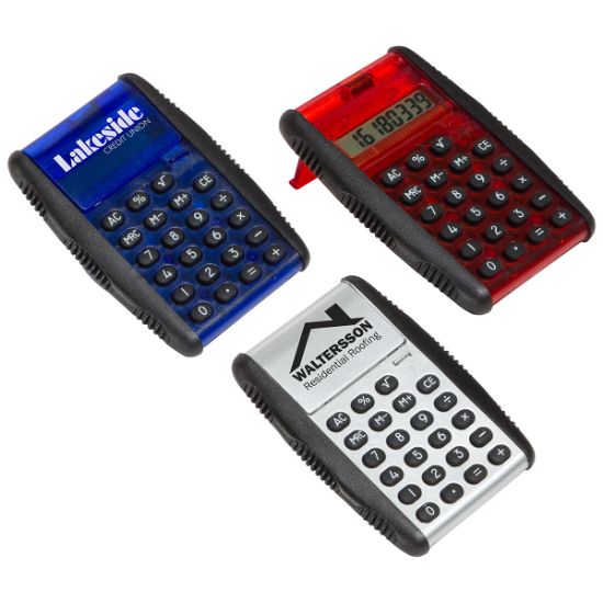 Promotional and Custom Grip & Flip Calculator with Textured Grip