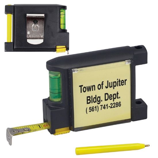 Promotional and Custom 6.5 Ft. Level Notepad Tape Measure