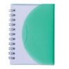 Promotional and Custom Small Spiral Curve Notebook - Translucent Green