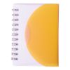Promotional and Custom Small Spiral Curve Notebook - Translucent Orange