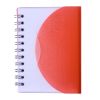 Promotional and Custom Small Spiral Curve Notebook - Translucent Red