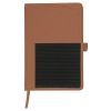 Promotional and Custom Roma Journal With Multi-use Elastic Pocket - Tan