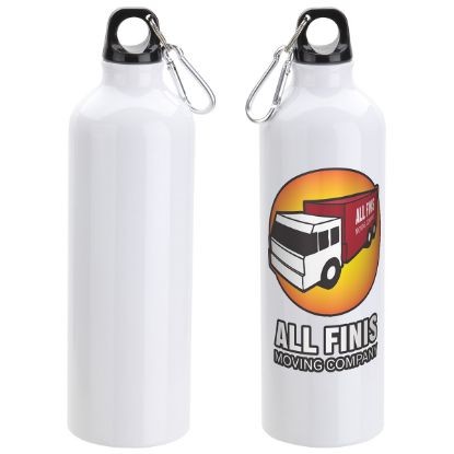 Promotional and Custom Atrium 25 oz Aluminum Bottle - White