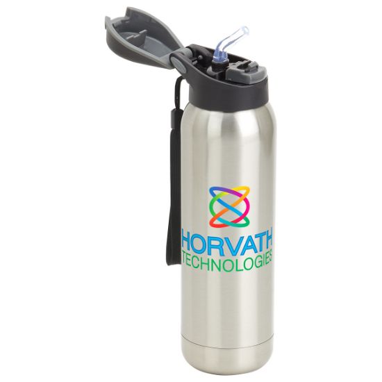 Promotional and Custom Stratford 17 oz Pop-Top Vacuum Insulated Stainless Steel Bottle