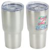 Promotional and Custom Belmont 30 oz Vacuum Insulated Stainless Steel Travel Tumbler - Silver