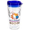 Promotional and Custom Reef 16 oz Tritan Tumbler with Translucent Lid - Blue