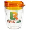 Promotional and Custom Riverside 12 oz Tritan Tumbler with Translucent Lid - Orange