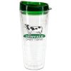 Promotional and Custom Seabreeze 22 oz Tritan Tumbler with Translucent Lid - Dark Green