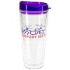 Promotional and Custom Seabreeze 22 oz Tritan Tumbler with Translucent Lid - Purple