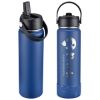Promotional and Custom Volare 27 oz Vacuum Insulated Bottle with Flip Top Spout - Navy
