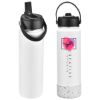 Promotional and Custom Volare 27 oz Vacuum Insulated Bottle with Flip Top Spout - White