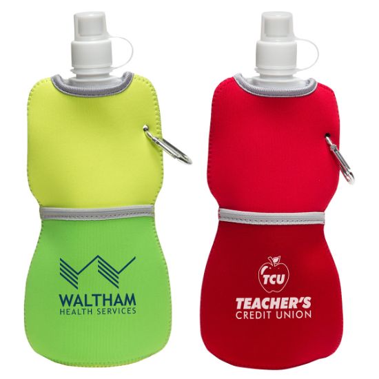 Promotional and Custom Flex Water Bottle with Neoprene Insulator