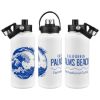Promotional and Custom Bresso 34 oz Vacuum Insulated Bottle with Twist Top Spout - White