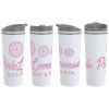 Promotional and Custom Commuter 17 oz Double-wall Polypropylene Tumbler with Flip Top Closure - White