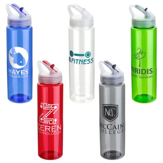 Promotional and Custom Velo 32 oz PET Bottle with Flip-Up Lid