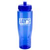 Promotional and Custom Sprint 28 oz PET Eco-Polyclear Bottle with Push-Pull Lid - Blue