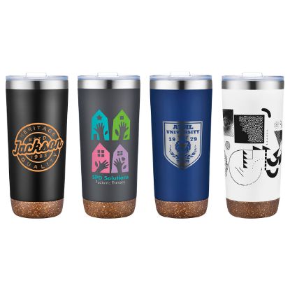 Promotional and Custom Cerano 22 oz Vacuum Insulated Tumbler with Cork Base