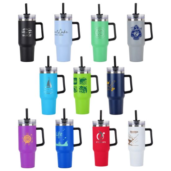 Promotional and Custom Maxim 40 oz Vacuum Insulated Stainless Steel Mug