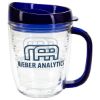 Promotional and Custom Lakeshore 12 oz Tritan Mug with Translucent Handle + Lid - Navy Blue