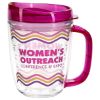 Promotional and Custom Lakeshore 12 oz Tritan Mug with Translucent Handle + Lid - Fuschia