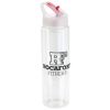 Promotional and Custom Trekker 32 oz PET Chiller Bottle with Flip-Up Lid - Red