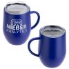 Promotional and Custom Calibre 12 oz Vacuum Insulated Ceramic Inside-Coated Coffee Mug - Blue