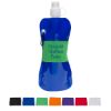 Promotional and Custom Comfort Grip 16 oz Water Bottle with Neoprene Waist Sleeve - Blue