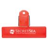 4inch Bag Clip - Translucent Red