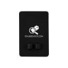 Phone Wallet With Earbuds Holder - Black