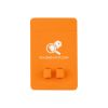 Phone Wallet With Earbuds Holder - Orange