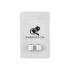 Phone Wallet With Earbuds Holder - White