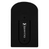 Silicone Vent Phone Wallet with Stand - Black