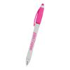 Harmony Stylus Pen With Highlighter - White with Fuchsia