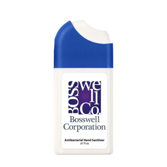 0.67 Oz. Misting Hand Sanitizer Spray - White with Blue