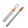 Collapsible Straw Set - Orange