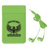 Stretch Phone Card Sleeve With Earbuds