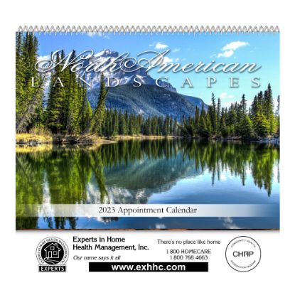 Landscapes of North America Spiral Bound Wall Calendar