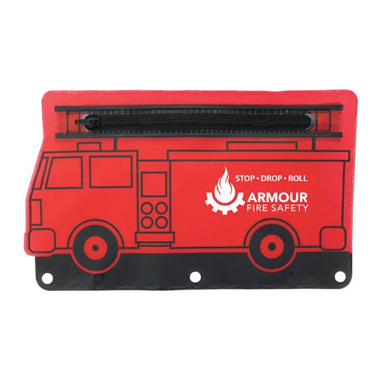 Fire Engine School Pouch