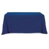 Flat Poly/Cotton 3-Sided Table Cover - Fits 6' Standard Table