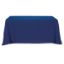 Flat Poly/Cotton 3-Sided Table Cover - Fits 6' Standard Table