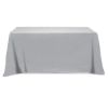 Flat Poly/Cotton 3-Sided Table Cover - Fits 6' Standard Table