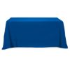 Flat Poly/Cotton 3-Sided Table Cover - Fits 6' Standard Table