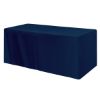 Fitted Poly/Cotton 3-Sided Table Cover - Fits 6' Standard Table