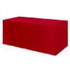 Fitted Poly/Cotton 3-Sided Table Cover - Fits 6' Standard Table