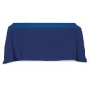 Flat Poly/Cotton 4-Sided Table Cover - Fits 6' Standard Table